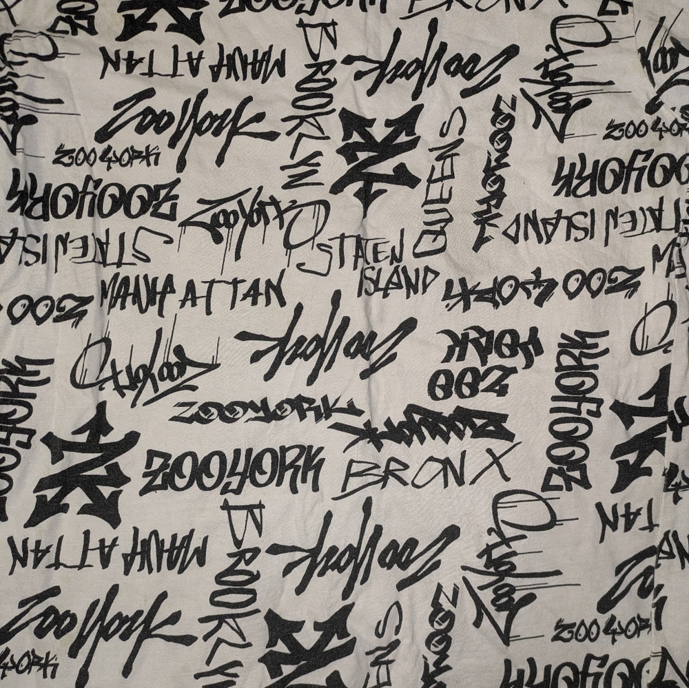 👉10/10$ Cool Zoo York Monochrome Graphic Tee Men S Or 16Y